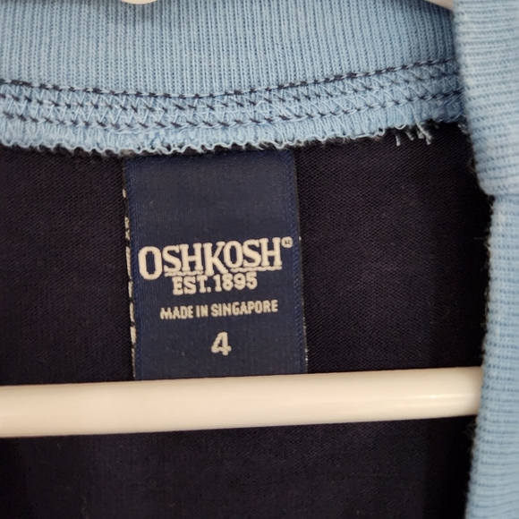 Vintage Oshkosh Tshirt Basketball Blue Toddler 4 - Picture 3 of 3